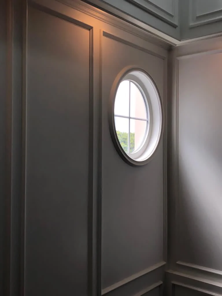 Interior view of Pakubuwono Residence with round UPVC windows