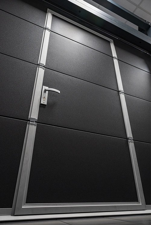 Aluminium Pivot Door Sleek Glass