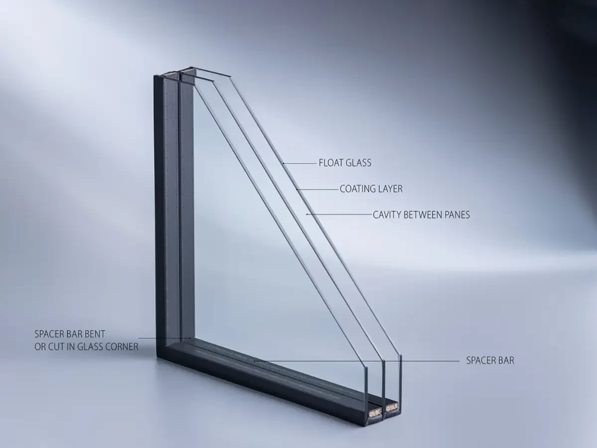 Typical glazing unit structure