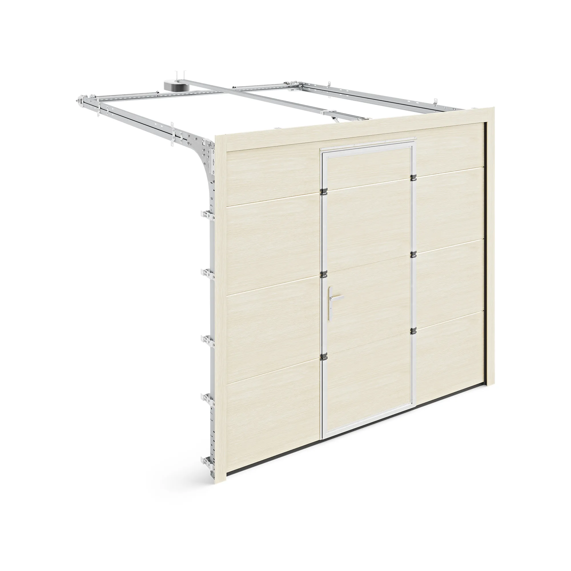 Sectional Garage Door - with service door