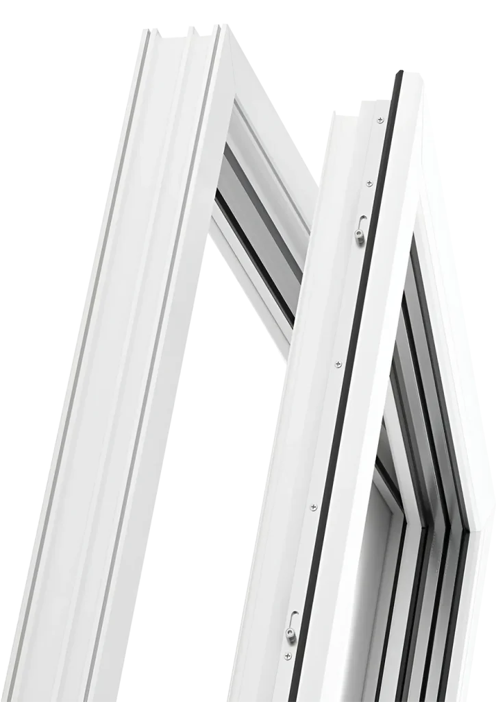 Open UPVC window with Multilocking System
