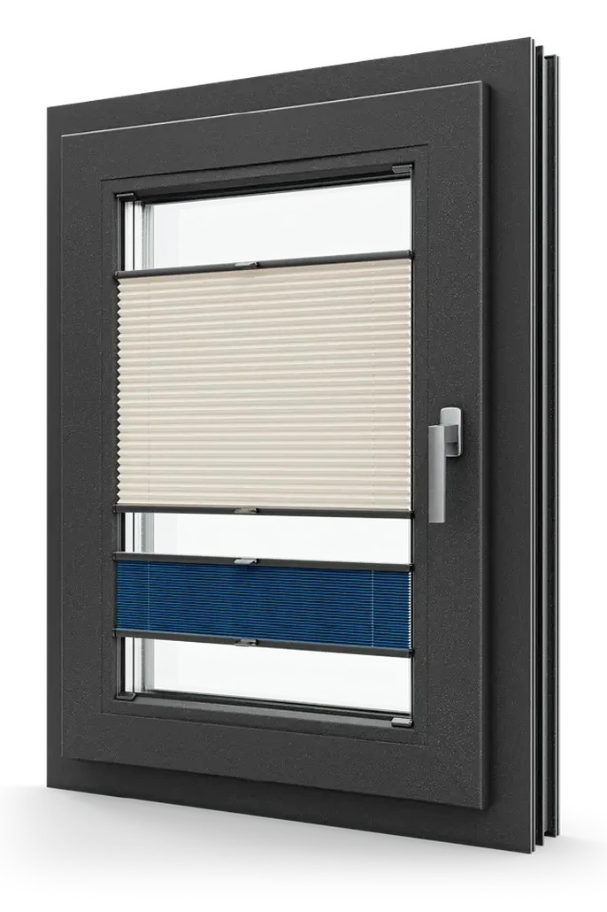 Internal Plissee with Dual-Color (Privacy & Black out)