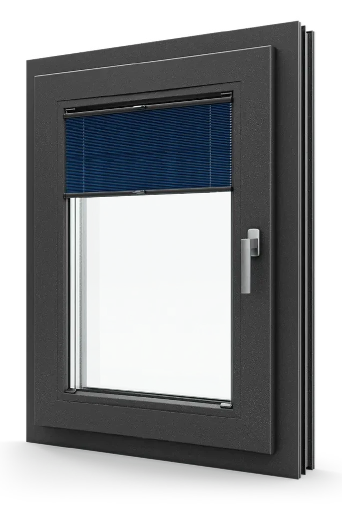 Internal Plissee with Single-Color (Privacy or Black out)