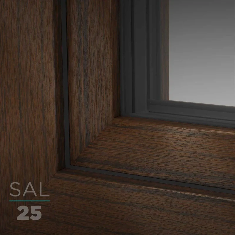 UPVC Window Decor SAL025 Bog Oak (wood-structure)