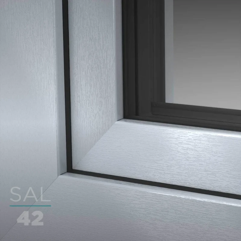 UPVC Window Decor SAL042 Silver Grey (wood-structure)