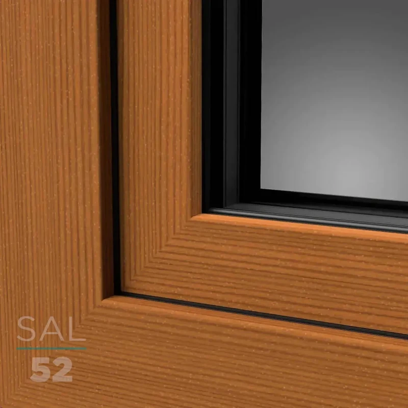 UPVC Window Decor SAL052 Oregon Pine (wood-structure)