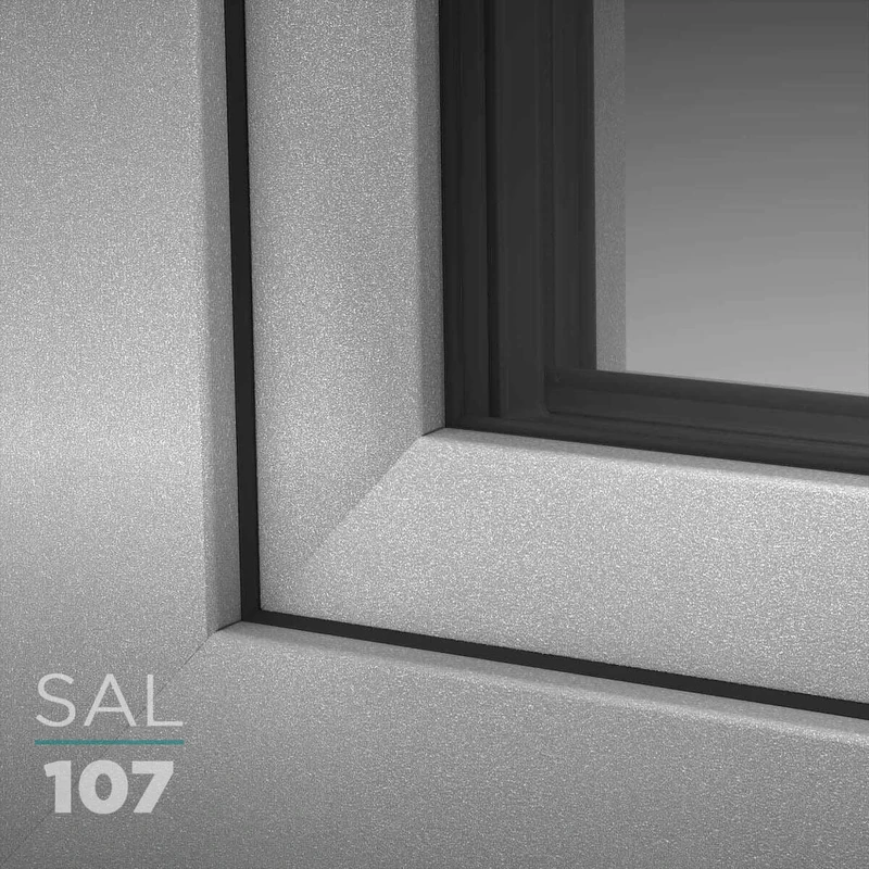 UPVC Window Decor SAL107 Silver Alux (sand-structure)