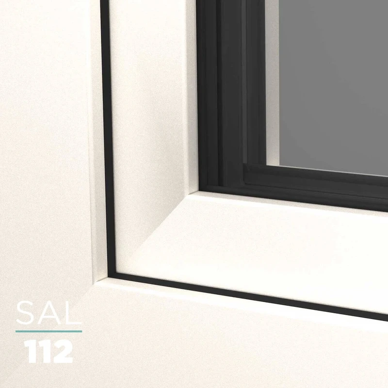 UPVC Window Decor SAL112 White (sand-structure)